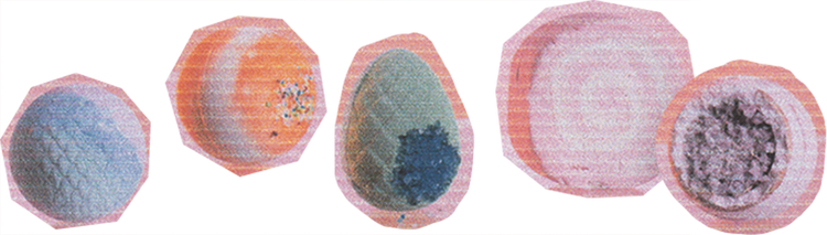 Scanned Cutout Bath Bombs