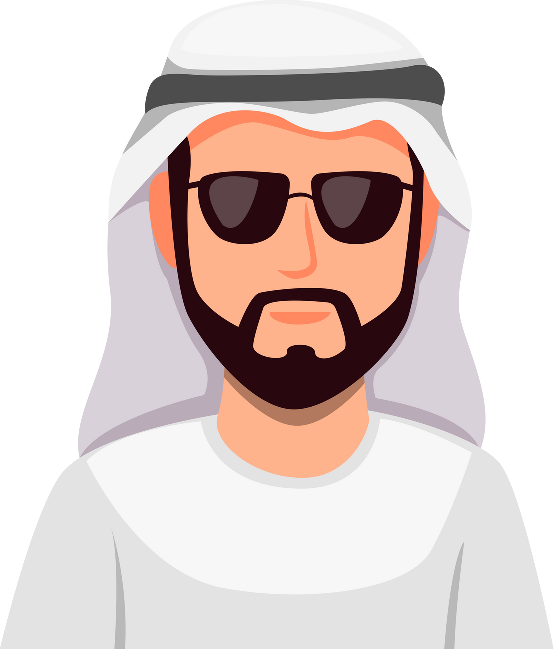  Man Wearing a Keffiyeh and Sunglasses 